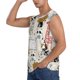 thumbnail image 3 of Fotbe Hand Drawn Animals Men's Camiseta sin Mangas Estampada para Hombres, Playera Casual para Gimnasio, Entrenamiento, Playa-3X-Large, 3 of 7