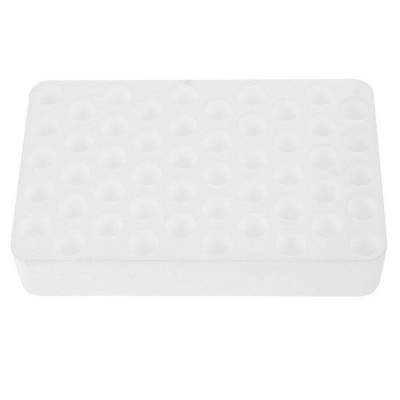 Raindrops Multipurpose Transparent Test Tube Holder Foam Base Rack for Laboratory Tube Organization