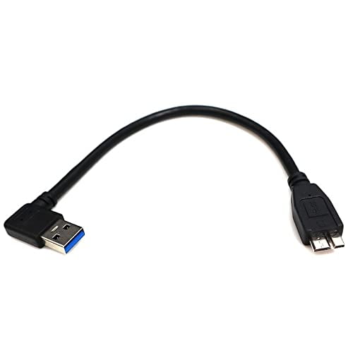 USB3.0AM L Type to Micro USB Cable