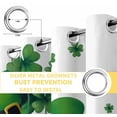 thumbnail image 4 of St. Patrick's Day Blackout Curtains for Bedroom, Lucky Shamrock Gnomes Flowers Leaves Green Thermal Insulated Kitchen Drapes with Grommets, Light Blocking Window Treatment, 2 Panels 52" x 45", 4 of 7