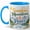 Blue, variant on Sunshine Mountains Peace Coffee Mug, Watercolor Nature Mug, Outdoor Hiking Birthday Christmas Gift, Mountain Lake Wildflower Quote Art, 11 oz White Ceramic Coffee Cup for Tea Lovers