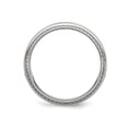 thumbnail image 2 of Mens 8mm Textured Edge Stainless Steel Wedding Band Ring, 2 of 4
