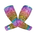 thumbnail image 2 of Bingfone Farmers Gardening Sleeves Sun Protection Arm Cooling Sleeves For Women Men With Thumb Hole - Glitter Rainbow, 2 of 8