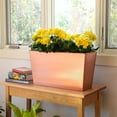 thumbnail image 3 of Achla Designs 22" W Rectangle Copper Plated Galvanized Steel Flower Box, Indoor Outdoor Use, 3 of 5