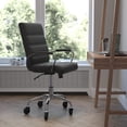 thumbnail image 6 of Mid-Back Black Executive Swivel Office Chair with Chrome Frame, Arms,, 6 of 9