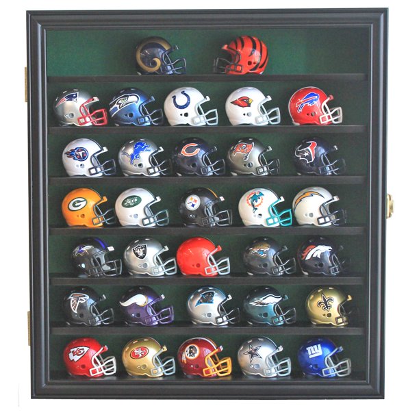 DisplayGifts Pocket Pro Pocket Size Mini Football Helmet Display Case