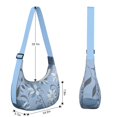 thumbnail image 4 of Lightweight Hobo Bag featuring Vintage Floral Design Adjustable Strap Smooth Zipper Nylon Material Perfect for Travel and Outdoor Activities, 4 of 5