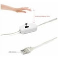 thumbnail image 2 of Tira de luces LED con detección de movimiento, 1 m, 6500 K, resistente al agua IP65, recargable por USB, ideal para dormitorios, salas de estar, cocinas y armarios, 2 of 5