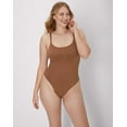 thumbnail image 7 of Maidenform Seamless Tummy Control Shapewear Thong Bodysuit Bronzed Chestnut XL Women's, 7 of 7