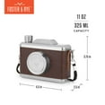 thumbnail image 4 of Foster & Rye Snapshot Flask, Vintage Camera Liquor Flask, Travel Gifts 11oz, 4 of 6