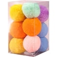 thumbnail image 1 of Yazoeia 12Pcs/Box Cat Toys Balls, Multicolor Cat Plush Toy Balls for Kitten Training and Play, Soft Interactive Kitten Plush Toys for Indoor Cats S CJB12-30487, 1 of 7