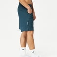 thumbnail image 3 of SWSMCLT Men's Casual Sweatpants Running Shorts Sports Drawstring Gym Soft Summer Mid Rise Cool Blue Medium, 3 of 4