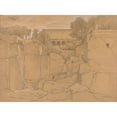 thumbnail image 2 of François Edouard Bertin 14x11 Black Ornate Wood Framed Double Matted Museum Art Print Titled: Sorrento, 2 of 5