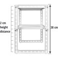 thumbnail image 3 of Étagère de Rangement sous Évier Organisateur Extensible Longueur Réglable 38-70cm, Capacité de Charge 14kg (Blanc), 3 of 5