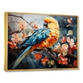 thumbnail image 2 of Designart "Dreamy Minimalist Birds Of Paradise" Birds Of Paradise Floater Framed Canvas Prints, 2 of 5