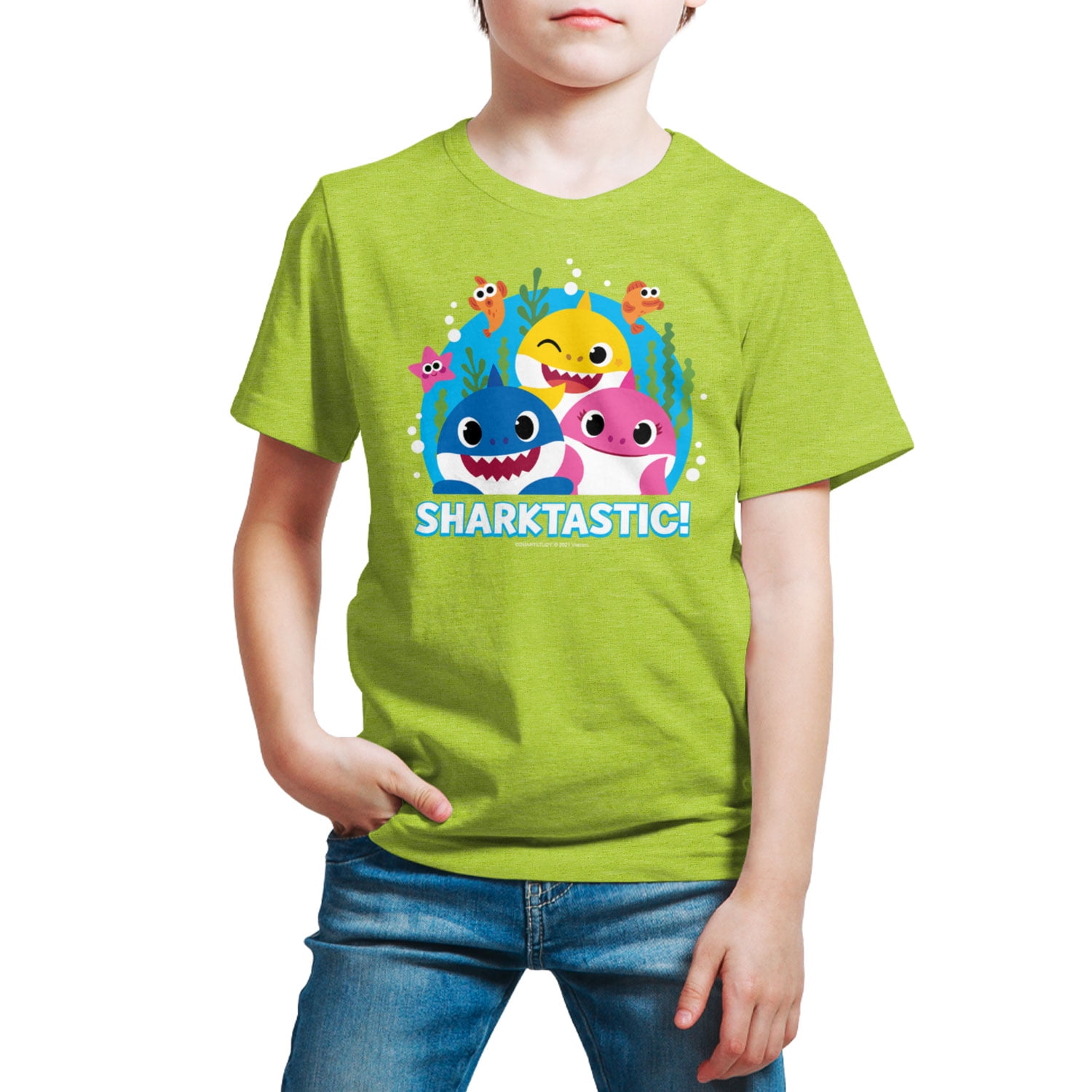 Baby Shark Sharktastic Toddler And Youth Short Sleeve Graphic T