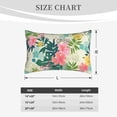 thumbnail image 6 of Naloa Tropical Flowers Pillowcase, Throw Pillowcase, Wrinkle-Free, Stain-Resistant with Hidden Zipper for Bedroom Sofa - 20"x30", 6 of 9