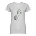 thumbnail image 2 of Magic Unicorn Engraving Shaped T-Shirt Women -Image by Shutterstock, Female x-Large, 2 of 4
