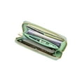 thumbnail image 2 of Daisy Rose RFID Blocking Unisex Quilted Zip Around Card Holder Wallet, Pistachio, 2 of 6
