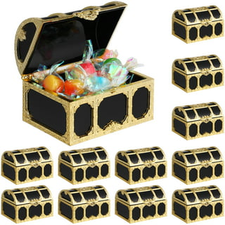 NOLITOY 2pcs Pirate Treasure Chest Party Favors Treasure Chest for Kids  Small Treasure 48 Inch Storage Container Vintage Mini Toys for Girls  Storage