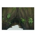 thumbnail image 1 of Nature Cutting Board, Tree Cave Surrounded with Moss Woodland Green Fantasy Secret World Cartoon, Decorative Tempered Glass Cutting and Serving Board, Small Size, Fern Green Chocolate, by Ambesonne, 1 of 1