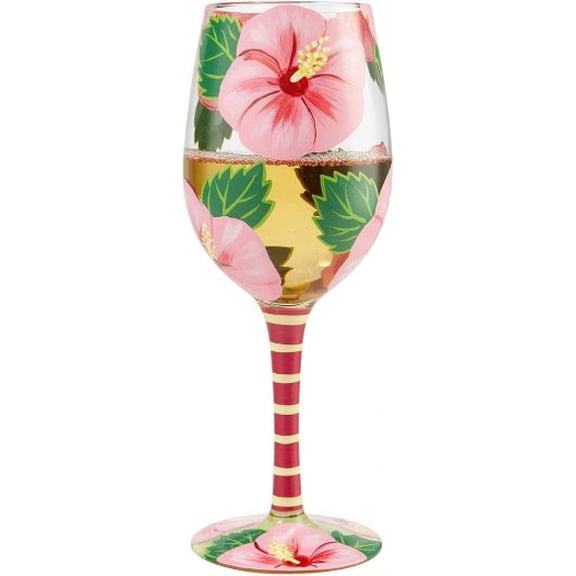 Lolita Hibiscus Beauty Wine Glass GLS11-5534U
