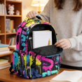 thumbnail image 6 of Whosucclay Graffiti Tractor Print Student Bookbag for Girls Boys, Lightweight Schoolbag High School College Middle School with Multiple Storage Pockets Zipper Pocket, 6 of 8