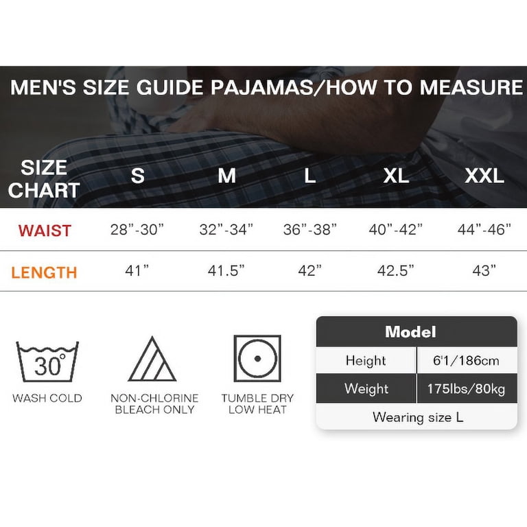 Onimisc Men's 100% Cotton Plaid Pajama Pants photo 2