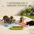 thumbnail image 4 of Wide Extended Pet Food Bowl, Ant‑Barrier No Spill Feeding Dish, Easy‑to‑Clean Large Capacity Plastic Feeder for Multi‑Cat & Multi‑Dog Home, 4 of 5