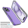 thumbnail image 4 of For Apple iphone 15 Pro Phone Case, Ebizware Heavy Duty Shockproof Case [Military Grade Drop Tested] Dual Layer Full Body Protective Cover for iphone 15 Pro -Purple, 4 of 8