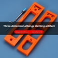 thumbnail image 4 of Door Hinge Jig Installation Kit, Adjustable Door Frame Hinge Template Router Jig with Milling Cutter, Door Hinge Jig, Invisible Hinge Router Guide Template, Fit Hinge Sizes from 2-1/2 to 6 inches, 4 of 8