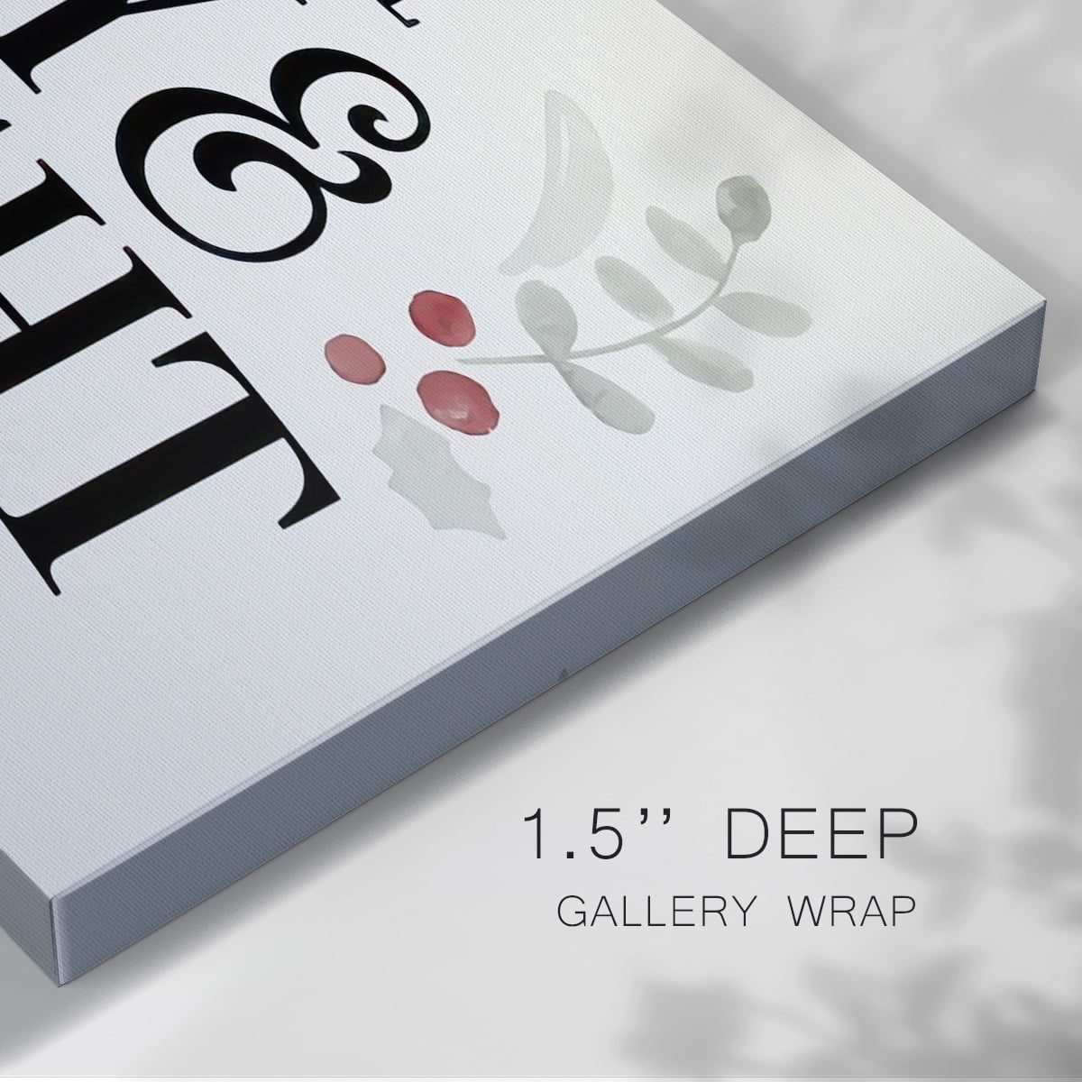 Merry Sentiment II- Gallery Wrapped Canvas