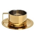 thumbnail image 1 of Taza De Café, Diseño De Moda, Juego De Tazas De Café, Seguro, Confiable, Duradero, Usable, Dorado, Decorativo Para Interiores, Exteriores, Hogar, 1 of 7