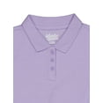 thumbnail image 2 of Wonder Nation Girls Side Ruched Polo Shirt with Short Sleeves, Sizes 4-18, 2 of 3