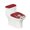 Christmas Snowman and Candy Cane, variant on HELLHERO Thanksgiving Day Toilet Lid Covers Set Elastic Bottom & Easy to Clean Toilet Cover Set Stretch Fit 2 Pack