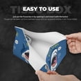 thumbnail image 3 of Logiee Great White Shark Print Tissue Box Cover,Stylish Tissue Box Holder Decorative Tissue Cover for Bathroom Toilet Bedroom Living Room Table Desk Office, 3 of 7