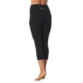 thumbnail image 2 of Women's Active American Fitness Couture High Quality Super Soft High Waist 3/4 Length Compression Leggings, 2 of 4