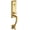 Gold, variant on Baldwin 85355056RENT Stonegate Evolved Handleset, Keyed Entrance Set Right Hand - Lifetime Satin Nickel