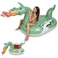 thumbnail image 6 of GoFloats Giant Inflatable Fire Dragon Pool Float, 6 of 7