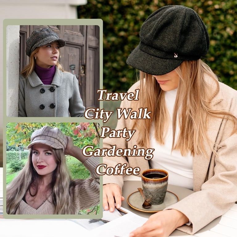 5158 Winter Womens Newsboy Hats Wool Baker Boy Cancer Berets Fisherman Comhats Winter Womens Newsboy Hats Wool Baker Boy Cancer  main image 2