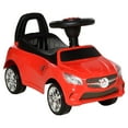 thumbnail image 2 of Aosom Kids Ride On Push Car, Foot-to-Floor Walking Sliding Toy Car for Toddler with Working Horn, Music, Headlights and Storage, Red, 2 of 9
