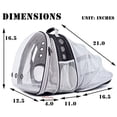 thumbnail image 3 of Mochila Transportadora Halinfer Expandible Doble 20000mlbs con Burbuja Extraíble para Gatos Grandes y Cachorros Pequeños, 3 of 3
