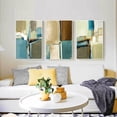 thumbnail image 2 of Wekity Color Block Graphic Combination Wall Art Canvas Print Poster,Simple Abstract Oil Painting Art Decor for Home Living Room Bedroom Office (Set of, 2 of 5