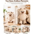 thumbnail image 4 of Running Plushies Cow 17.7in Plush - Moving Legs & Interactive Shaking for Desk Decor & Gift, Soft Cuddly Stuffed Animal (Brown-Cow), 4 of 7