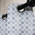 thumbnail image 3 of Ambesonne Indigo Grommet Curtain, Square Shaped Lines Dots, 50" x 108", Indigo, 3 of 6