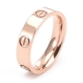 thumbnail image 1 of Anillo de titanio con diamantes para mujer, ligero, lujoso, sin caída, anillo para parejas, 5 mm, anillo con seis diamantes, 1 of 6