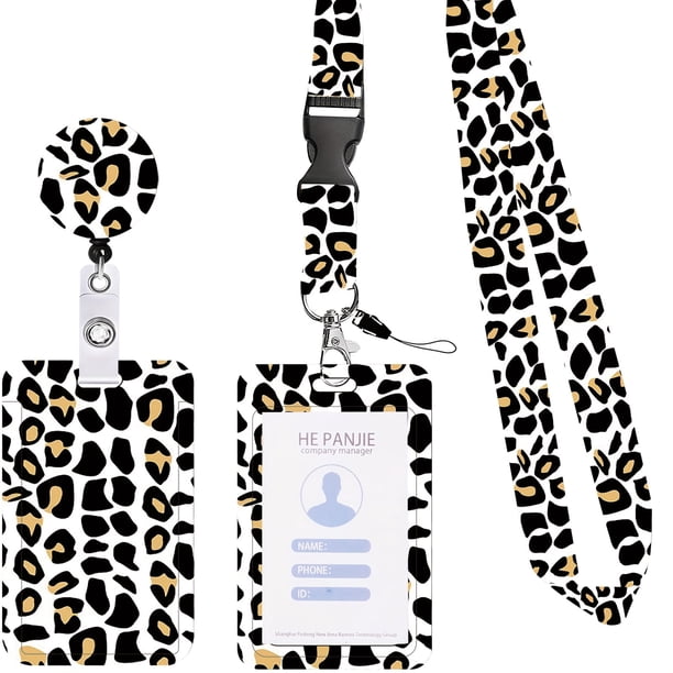 Bravoul Badge Reel Retráctil de Alta Resistencia con Clip Giratorio de 360° - Tarjetero de Identificación, Cordón Desmontable