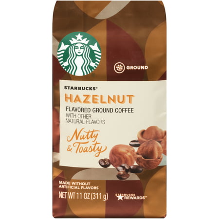 Starbucks Hazelnut Flavored Ground Coffee, 11 Ounce