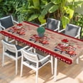thumbnail image 2 of Roses Valentine's Day Table Cloths for 8 Foot Rectangle Tables, Vintage Truck Love Heart Wooden Patio Waterproof Elastic Fitted Tablecloths, Washable Rectangular Table Cover for Camping, 2 of 8