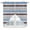 Brown, gray, blue, variant on Navy Blue Gray Striped Kitchen Window Curtains, Swag Curtains Valance for Bedroom Living Room Bathroom, Farmhouse Stripes Modern Abstract Art Rod Pocket Window Curtain Block Drapes 2 Panels 36"x45"